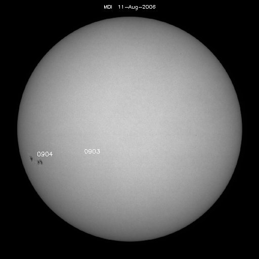 Sunspot regions