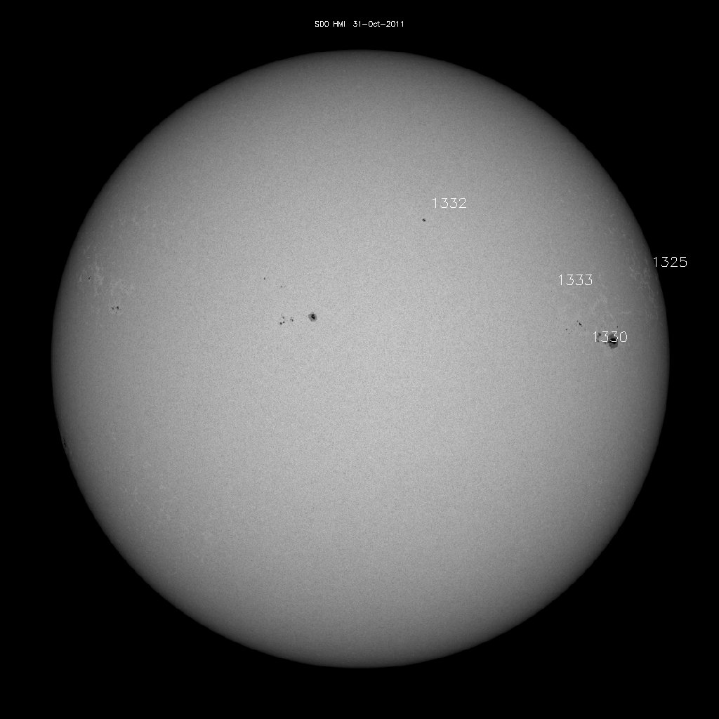 Sunspot regions