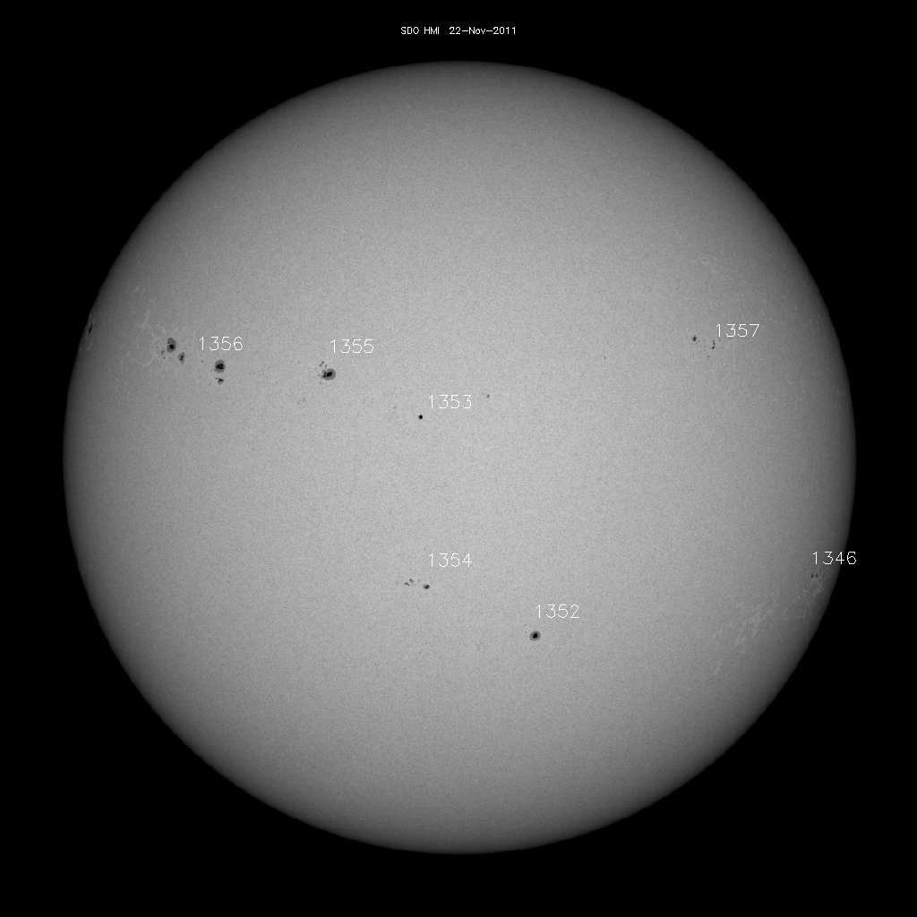 Sunspot regions