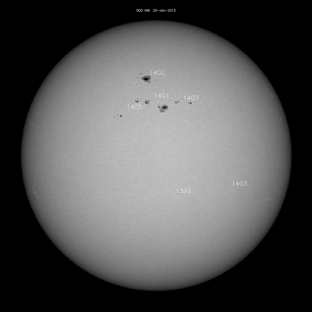 Sunspot regions