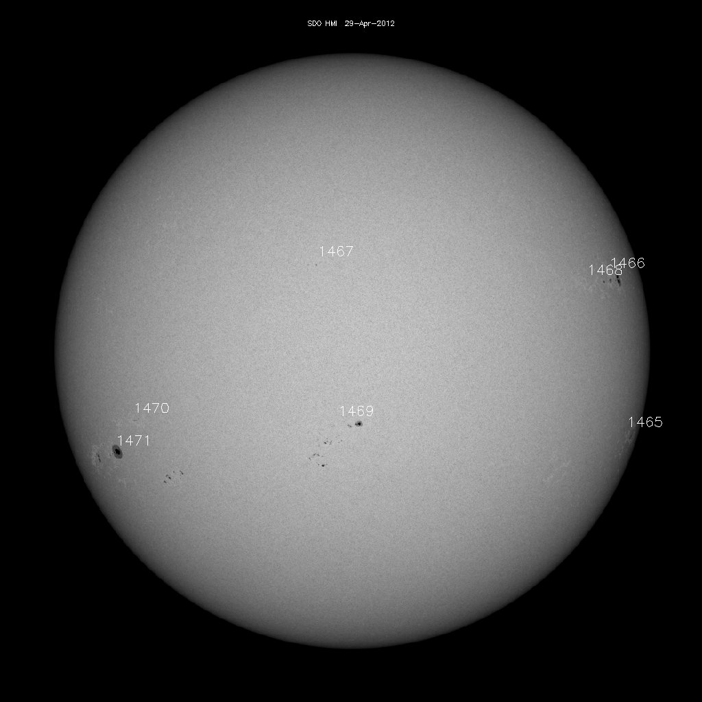 Sunspot regions