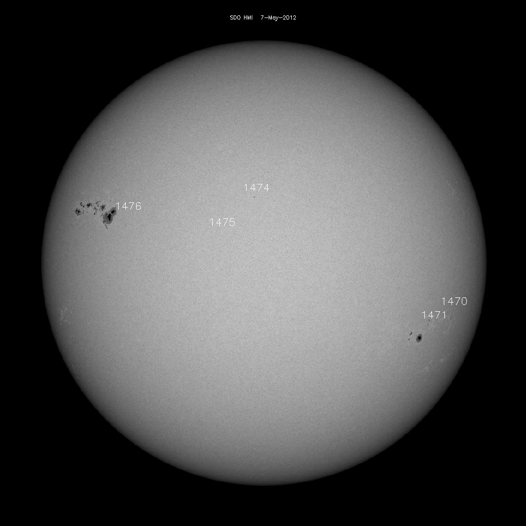Sunspot regions
