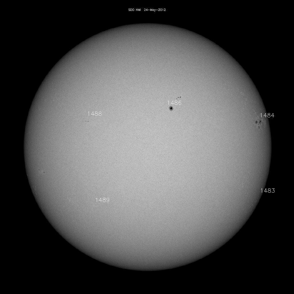 Sunspot regions