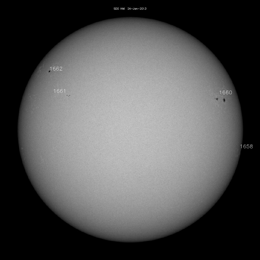 Sunspot regions