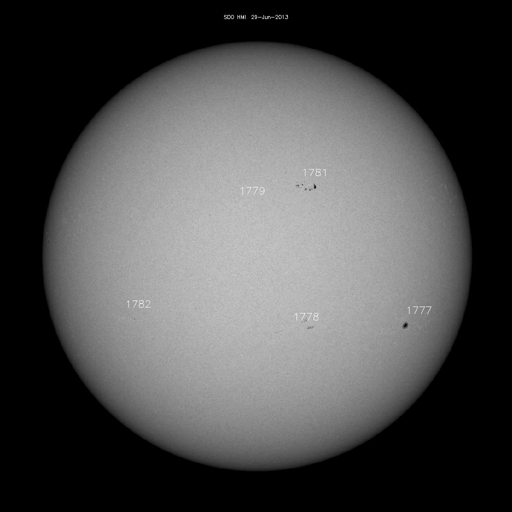 Sunspot regions