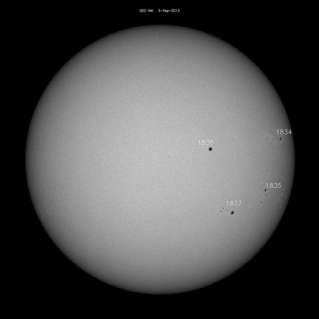 Sunspot regions