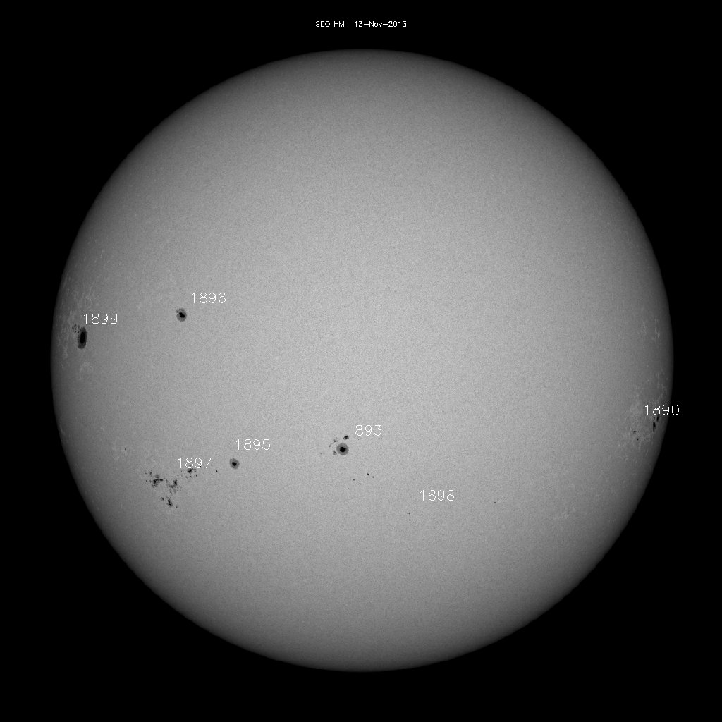 Sunspot regions