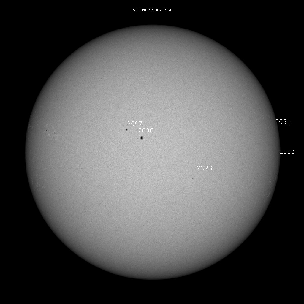 Sunspot regions