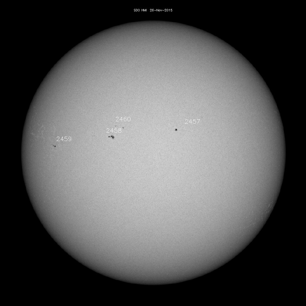 Sunspot regions