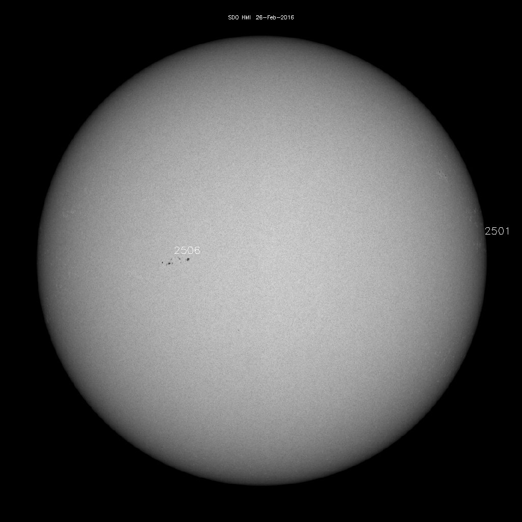 Sunspot regions