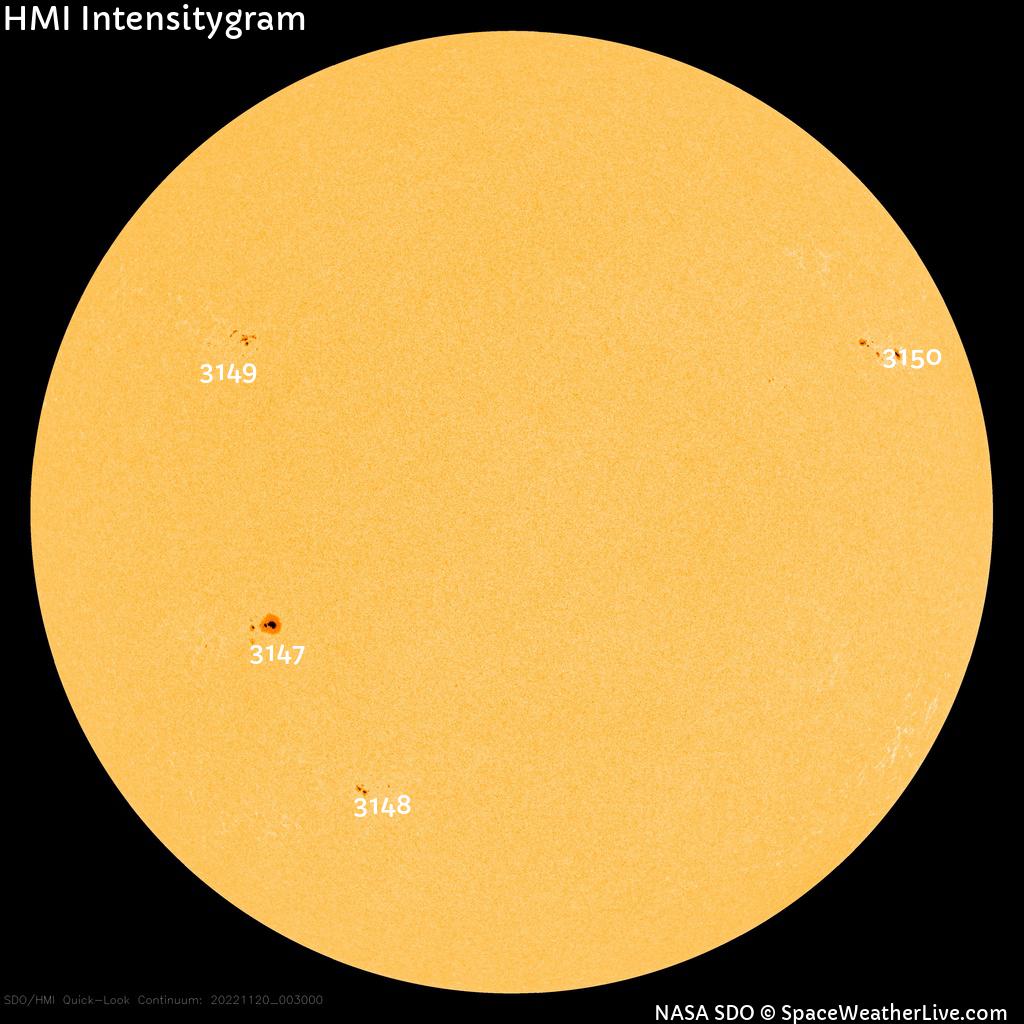Sunspot regions
