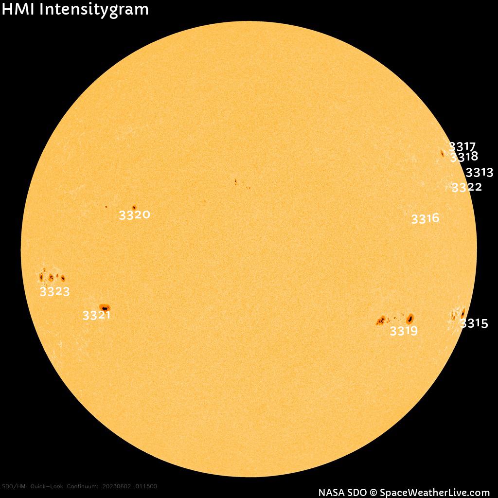 Sunspot regions