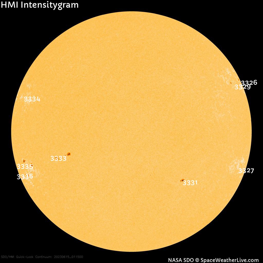 Sunspot regions