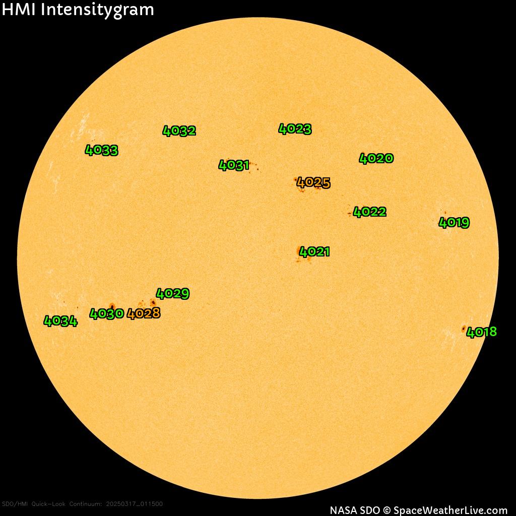 Sunspot regions