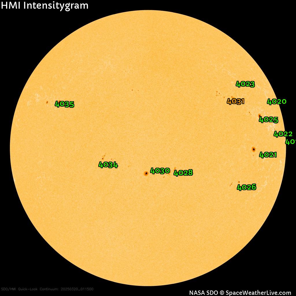 Sunspot regions