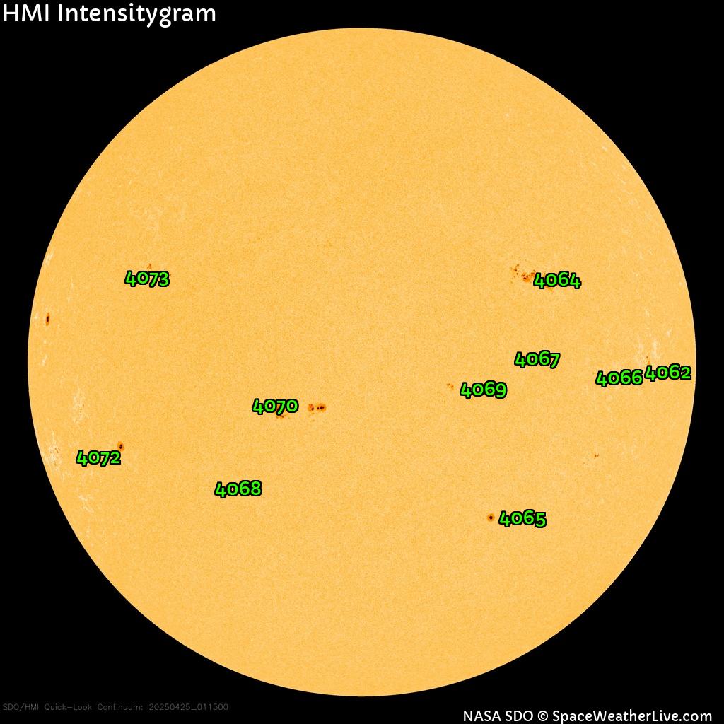 Sunspot regions