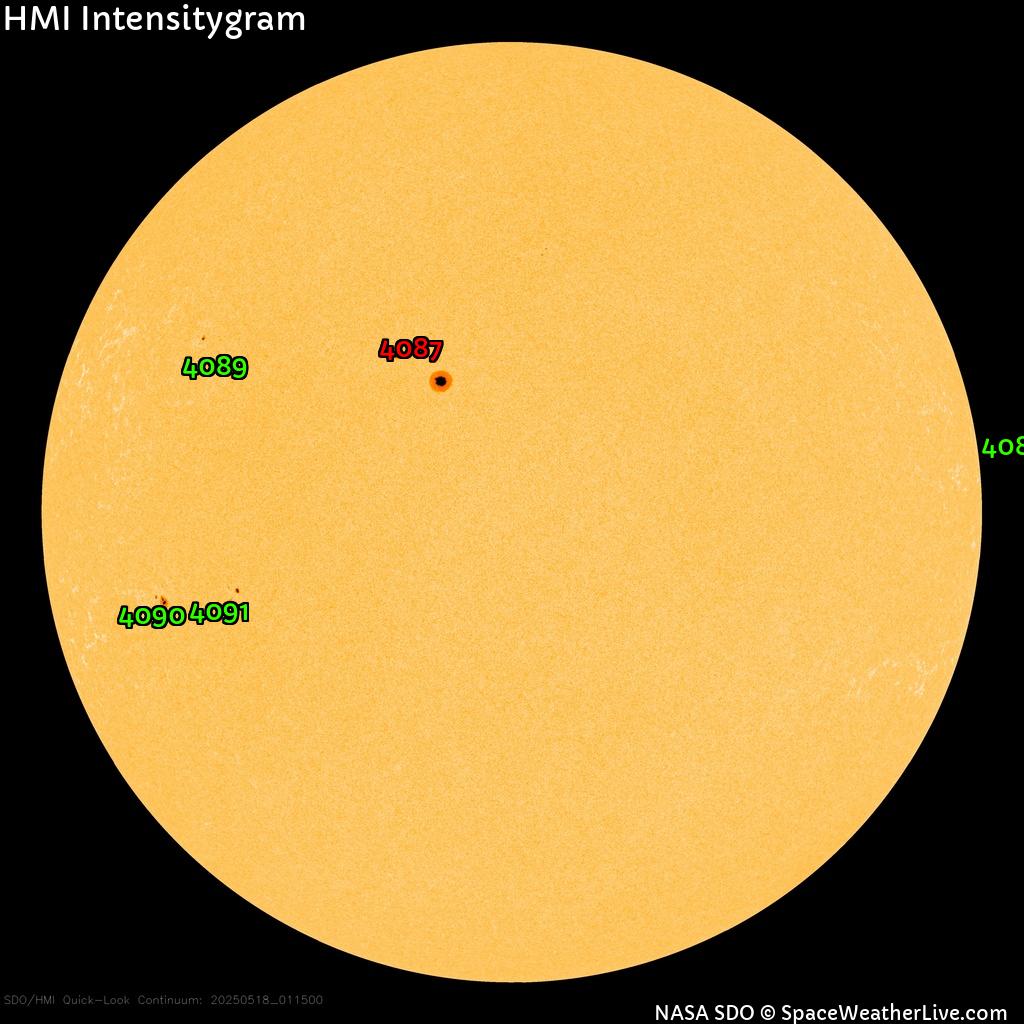Sunspot regions